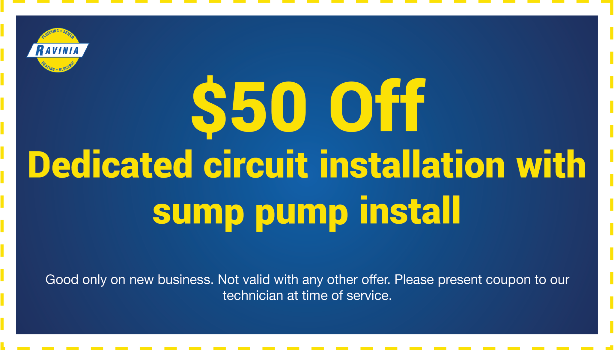 Coupons Plumbing, Sewer, Heating & Electrical Services Ravinia